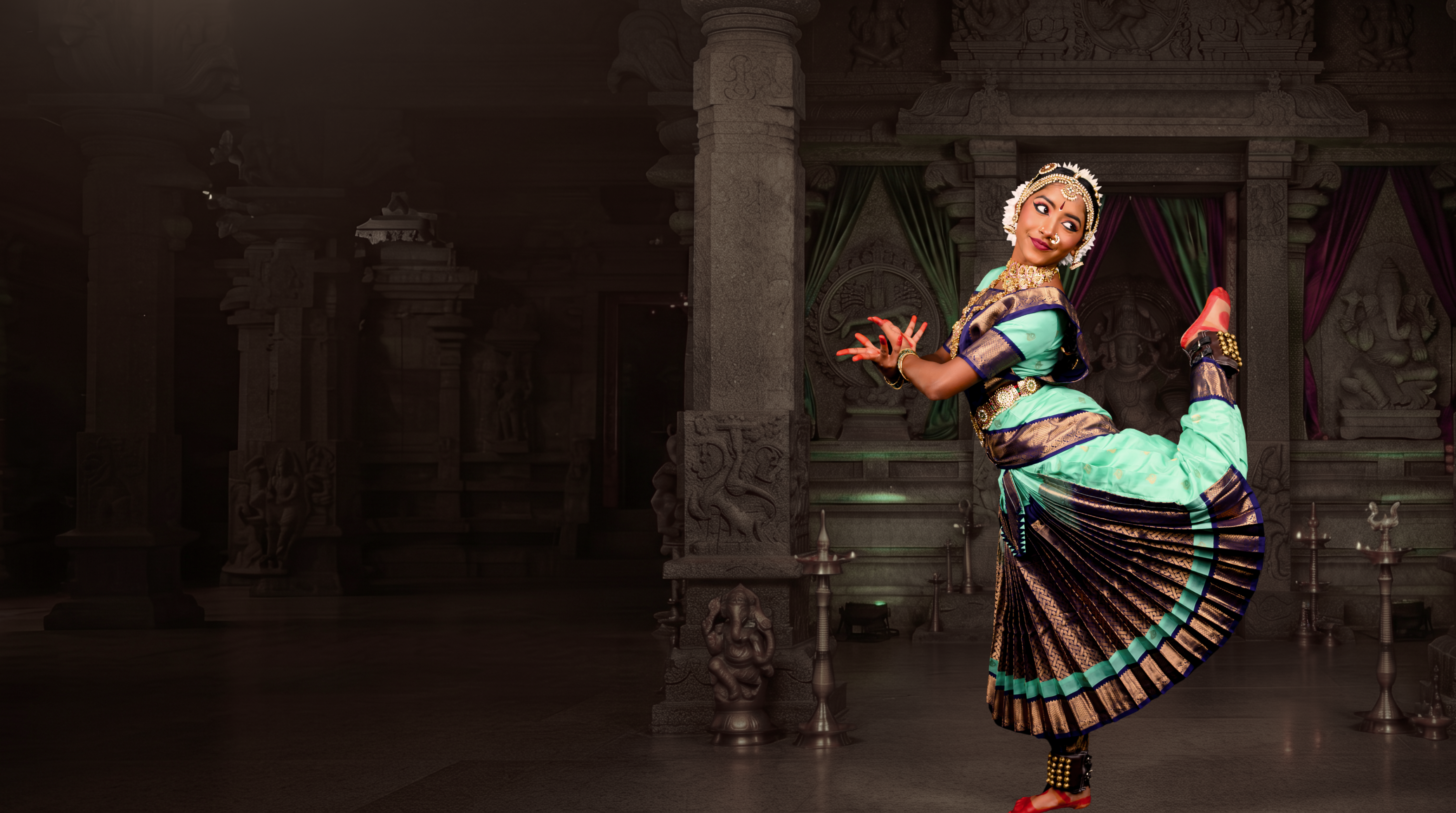 Tanvika Karupakula performing Bharathanatyam