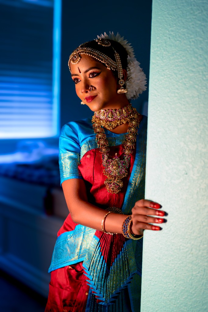 Tanvika Karupakula in Bharatanatyam costume
